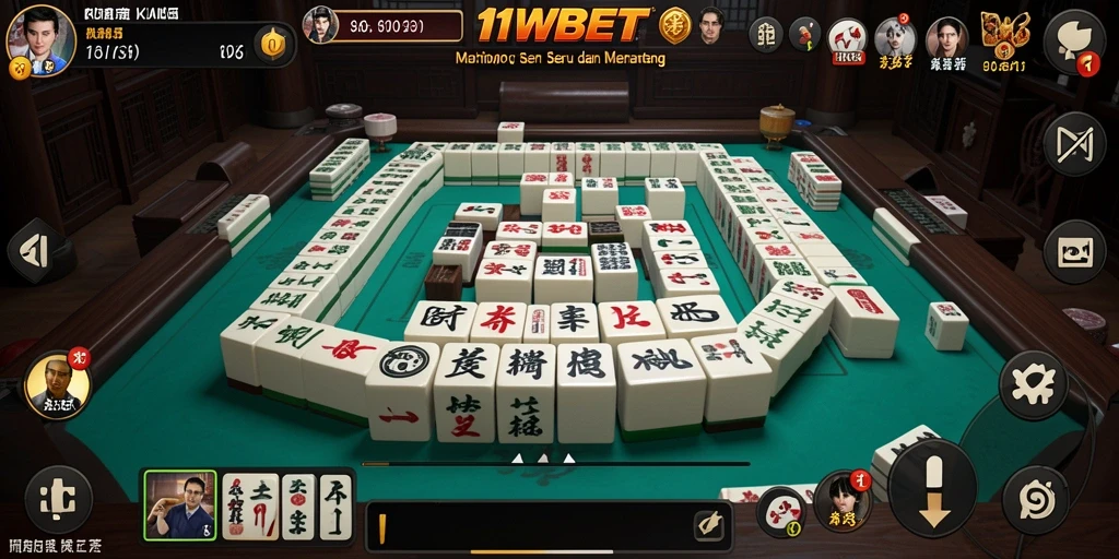 Tampilan grafis menawan dalam gameplay Mahjong 11WBET.
