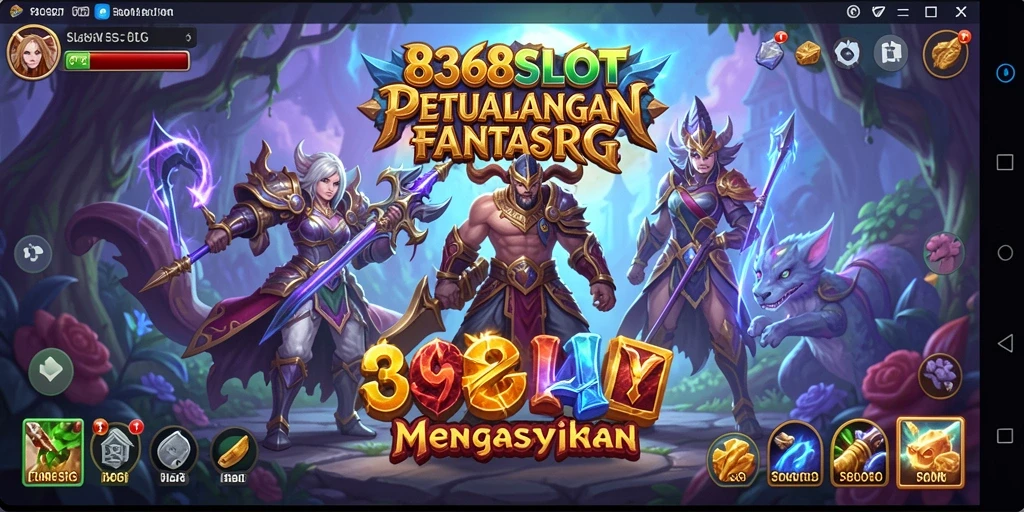 Tampilan aksi mendebarkan dalam gameplay RPG 8368SLOT.