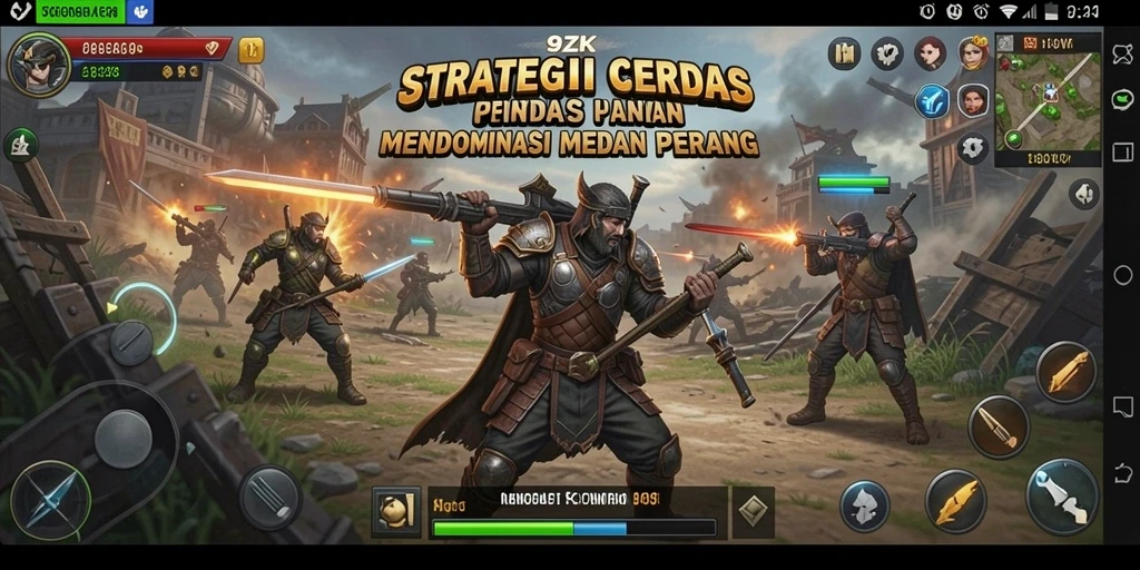 Screenshot gameplay <strong>9ZK</strong> yang menampilkan aksi strategis yang mendebarkan.