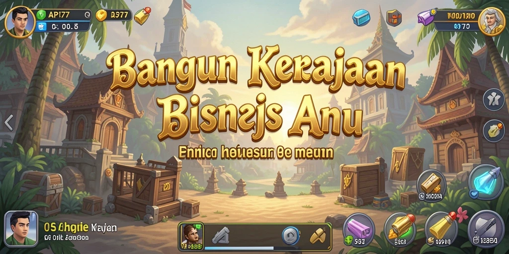 Tampilan gameplay menarik dari API77 yang menggambarkan kebangkitan bisnis.