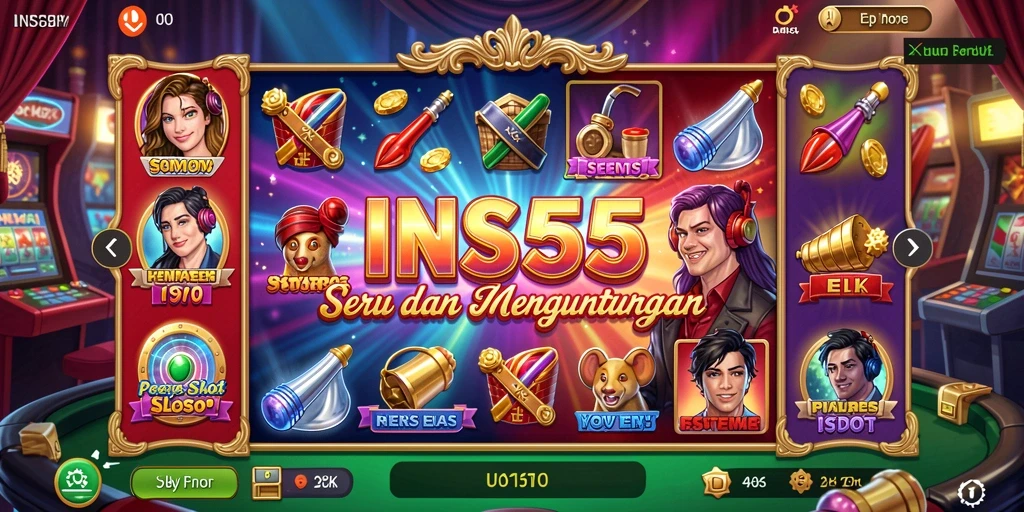 Screenshot gameplay INS55, menampilkan keseruan permainan Slot.