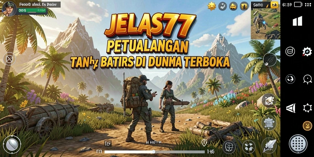 Gameplay JELAS777 menunjukkan eksplorasi dunia yang luas dan dinamis.