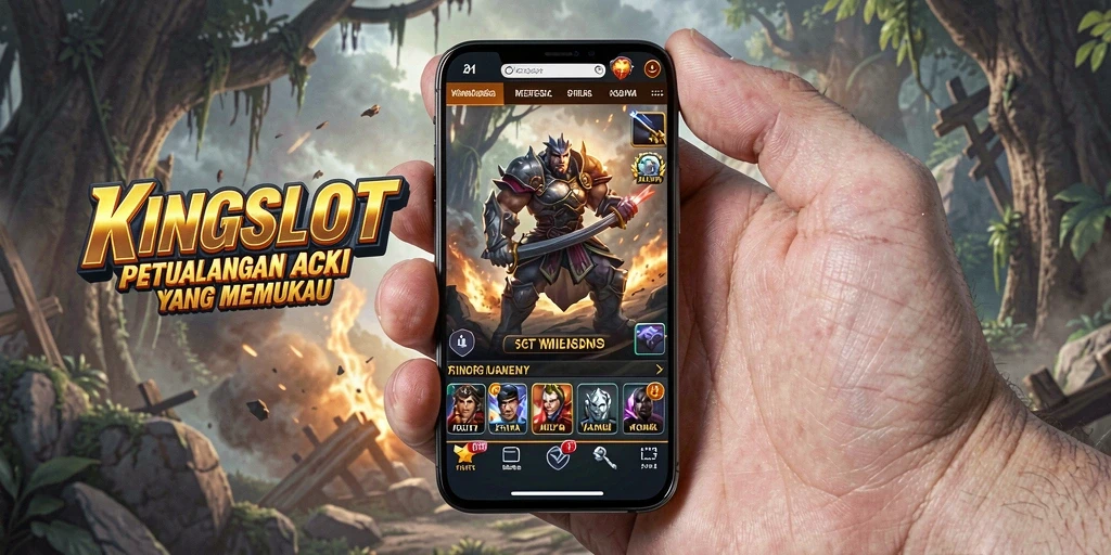 Tampilan gameplay mendebarkan dalam KINGSLOT.