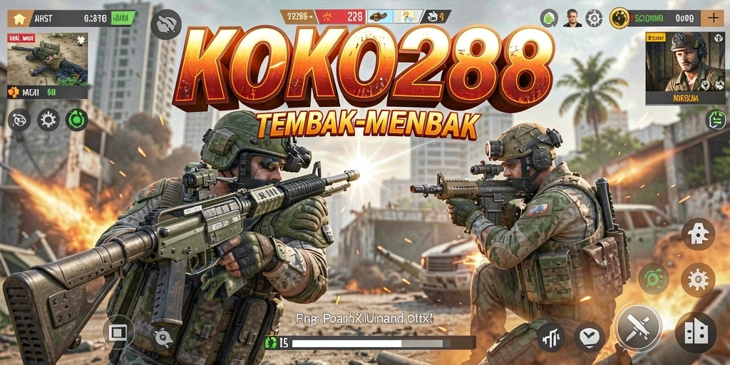 Screenshot KOKO288 menampilkan aksi tembak-menembak yang mendebarkan.