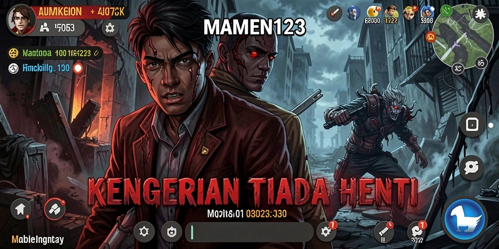 Gameplay menegangkan dari MAMEN123 dalam suasana Horror.