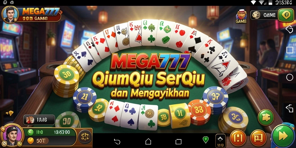 Menampilkan gameplay QiuQiu yang seru di MEGA777.