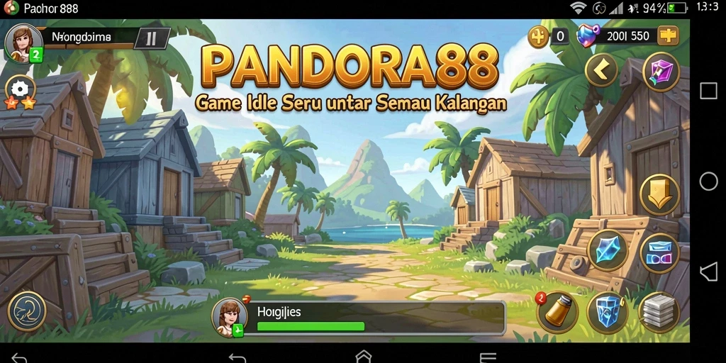 Screenshot gameplay PANDORA88 menampilkan aksi menarik di dunia Idle.