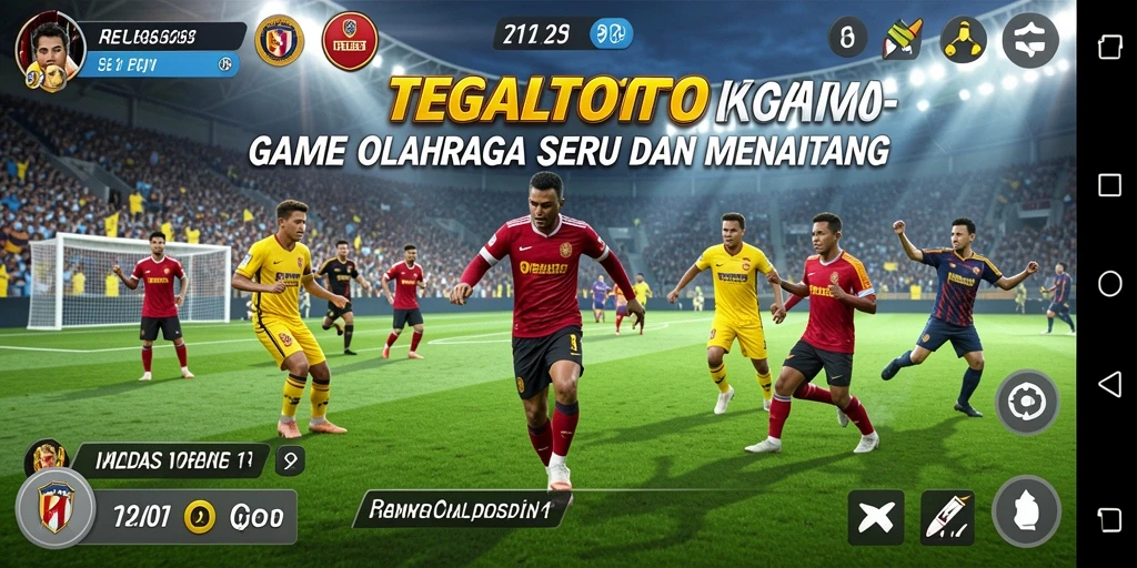 Tangkapan layar gameplay TEGALTOTO yang menunjukkan aksi seru olahraga.