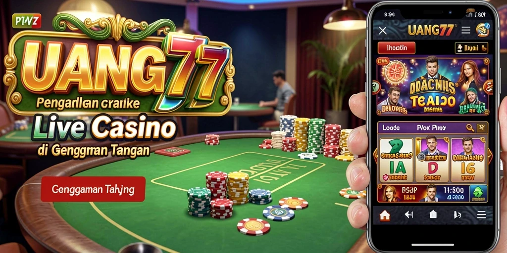 Tampilan gameplay Live Casino di UANG77 yang mendebarkan.