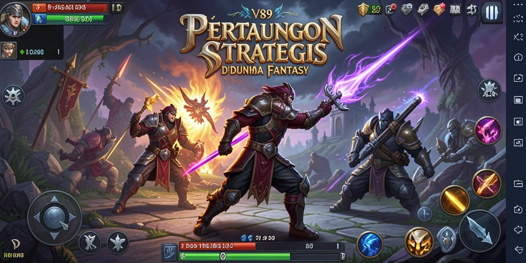 Tampilan strategis dari gameplay V89 yang memukau.
