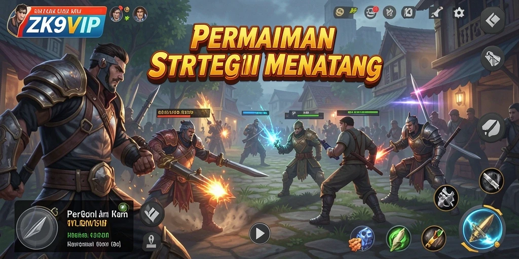Gameplay ZK9VIP yang intens dan menantang strategi.
